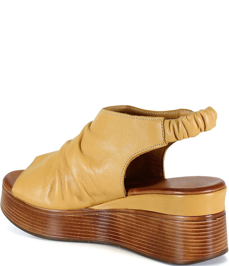 Diba True Small Town Leather Platform Wedge Sandals