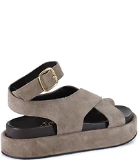 Diba True Sugar Fix Suede Toe Loop Platform Sandals