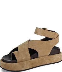 Diba True Sugar Fix Suede Toe Loop Platform Sandals
