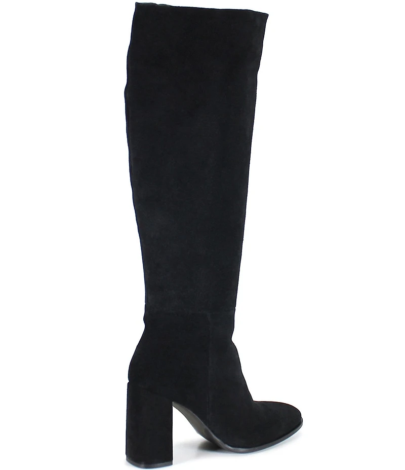 Diba True Text Back Suede Knee High Boots