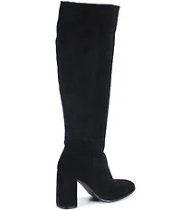 Diba True Text Back Suede Knee High Boots