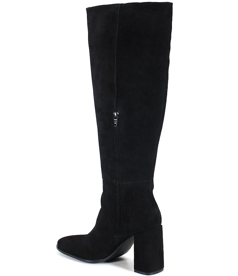 Diba True Text Back Suede Knee High Boots