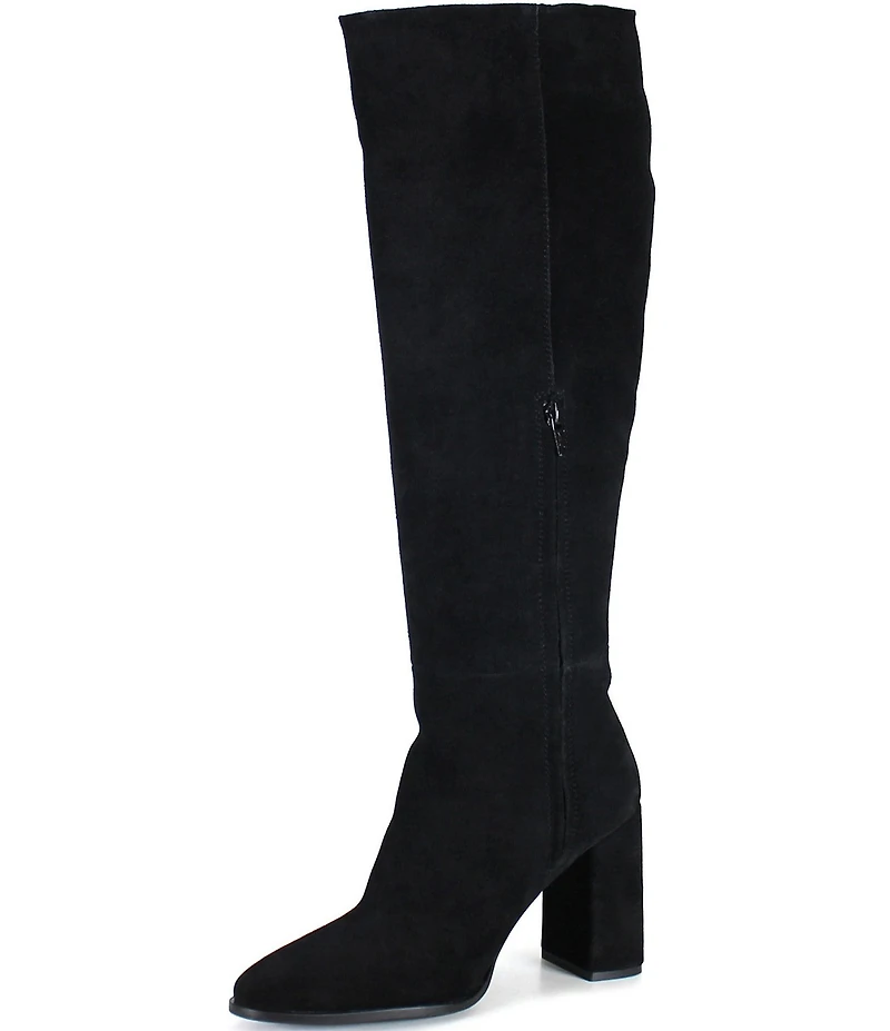 Diba True Text Back Suede Knee High Boots