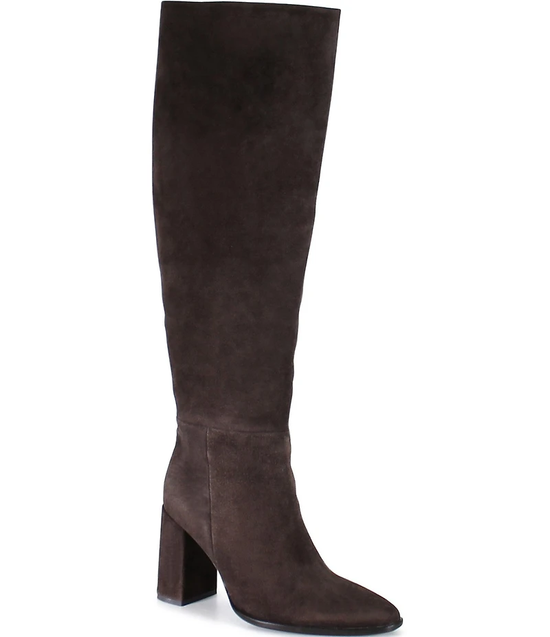 Diba True Text Back Suede Knee High Boots