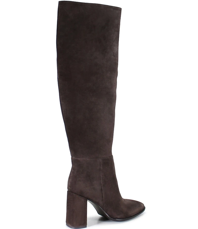 Diba True Text Back Suede Knee High Boots