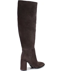 Diba True Text Back Suede Knee High Boots