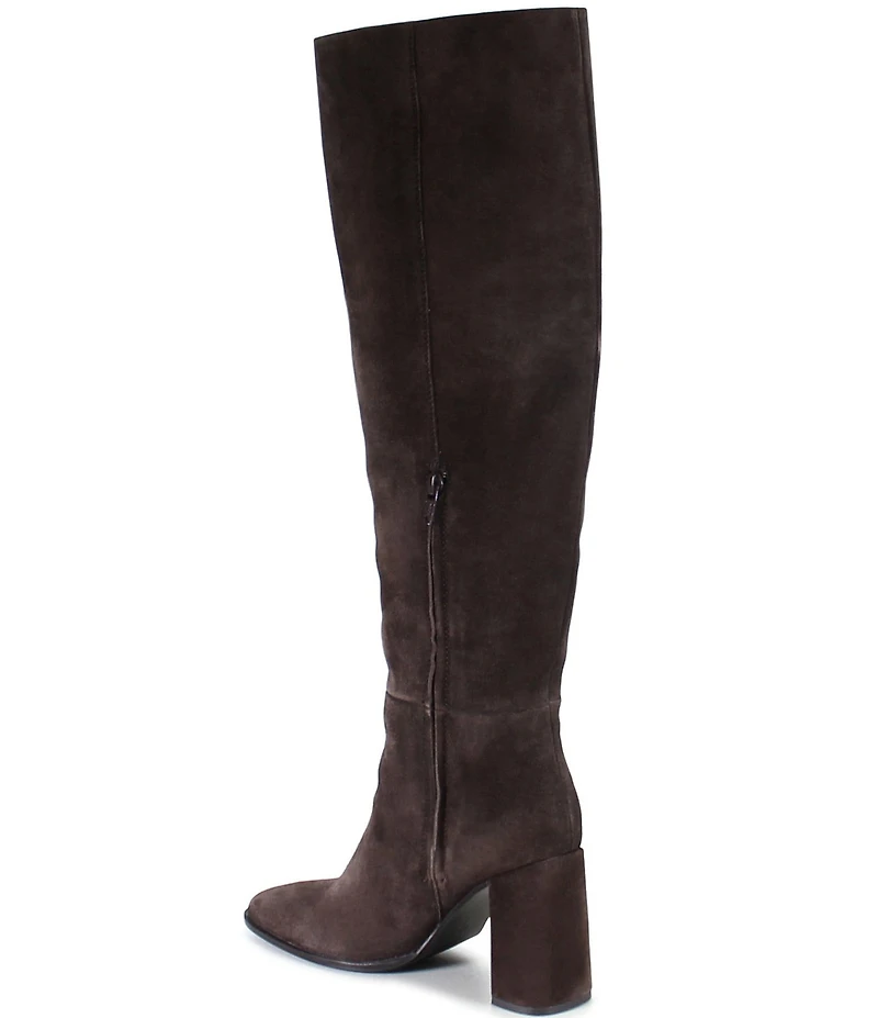 Diba True Text Back Suede Knee High Boots