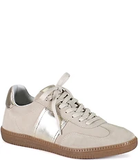 Diba True This Tle Suede Metallic Trim Gum Sole Sneakers