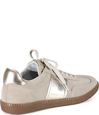 Diba True This Tle Suede Metallic Trim Gum Sole Sneakers