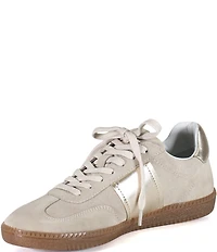 Diba True This Tle Suede Metallic Trim Gum Sole Sneakers