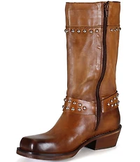 Diba True Val Uable Leather Studded Harness Boots