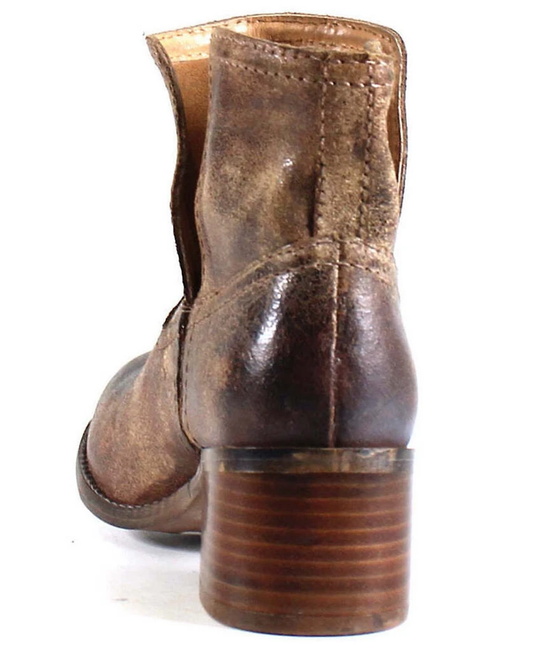 Diba True Walnut Grove Distressed Leather Western Booties