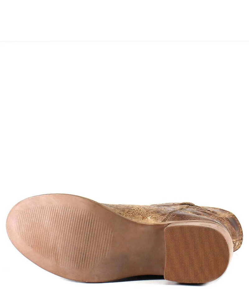 Diba True Walnut Grove Distressed Leather Western Booties