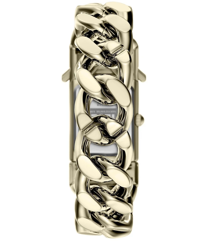 Diesel Men's Closer Three Hand Gold Tone Stainless Steel Bracelet Watch