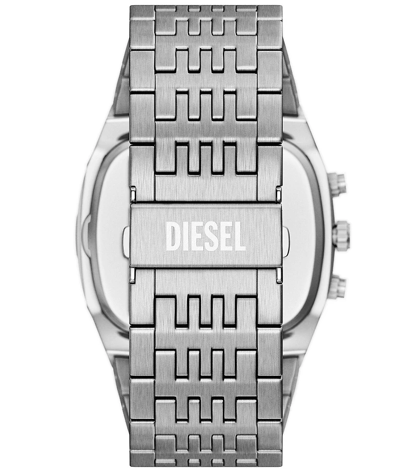 Diesel Men's Cushion Quartz Chronograph Stainless Steel Bracelet Watch