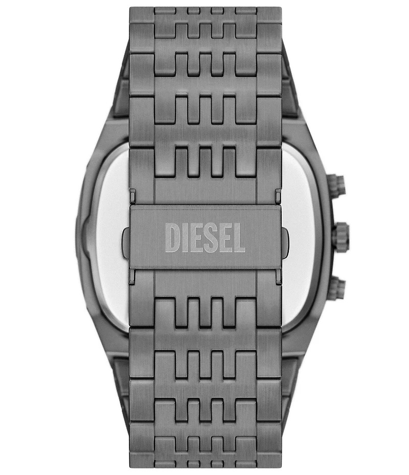 Diesel Men's Cushion Quartz Chronograph Stainless Steel Bracelet Watch