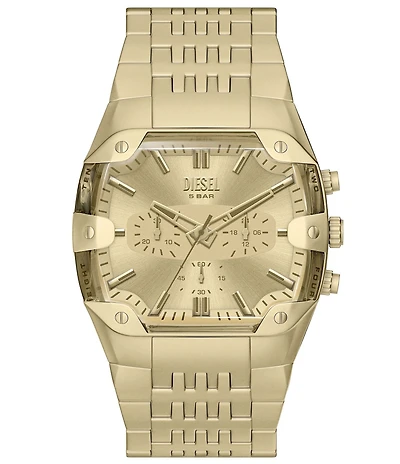 Diesel Men's Cushion Quartz Chronograph Stainless Steel Bracelet Watch
