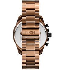 Diesel Men's Mega Chief Slim Chronograph Brown Stainless Steel Watch