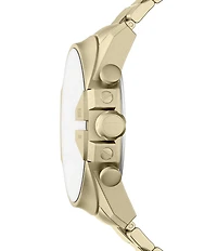 Diesel Men's Mega Chief Slim Chronograph Gold Tone Stainless Steel Bracelet Watch