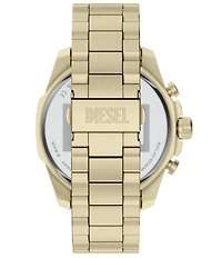 Diesel Men's Mega Chief Slim Chronograph Gold Tone Stainless Steel Bracelet Watch