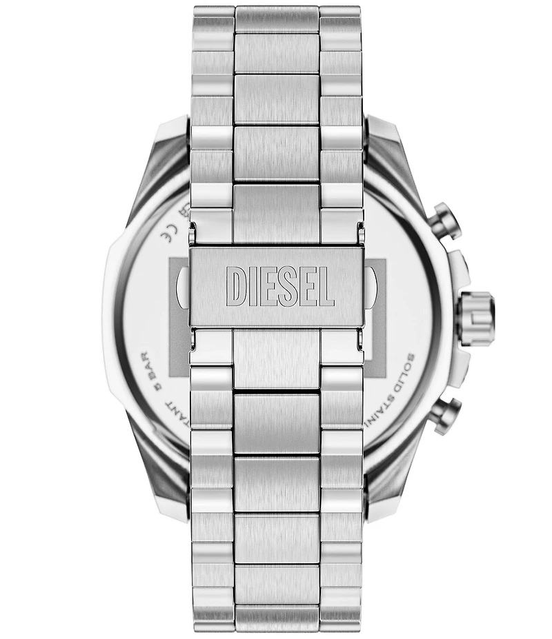 Diesel Men's Mega Chief Slim Chronograph Stainless Steel Bracelet Watch