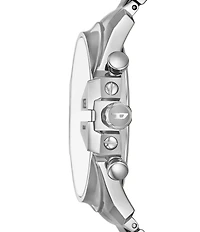 Diesel Men's Mega Chief Slim Quartz Chronograph Stainless Steel Bracelet Watch