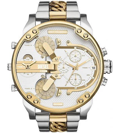 Diesel Men's Mr. Daddy 2.0 Chronograph Two-Tone Stainless Steel Bracelet Watch