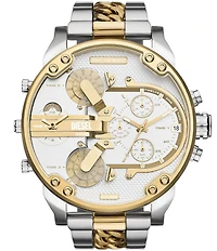 Diesel Men's Mr. Daddy 2.0 Chronograph Two-Tone Stainless Steel Bracelet Watch