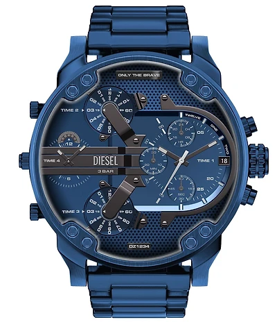 Diesel Men's Mr. Daddy 2.0 Multifunction Blue Stainless Steel Bracelet Watch