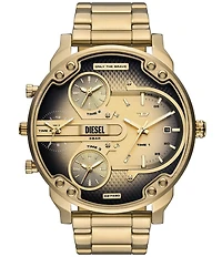 Diesel Men's Mr. Daddy Slim Chronograph Gold-Tone Stainless Steel Bracelet Watch