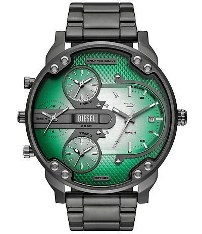 Diesel Men's Mr. Daddy Slim Chronograph Gunmetal Stainless Steel Bracelet Watch