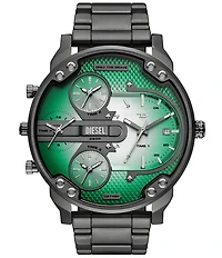Diesel Men's Mr. Daddy Slim Chronograph Gunmetal Stainless Steel Bracelet Watch