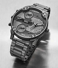 Diesel Men's Mr. Daddy Slim Multifunction Gray Tone Stainless Steel Bracelet Watch
