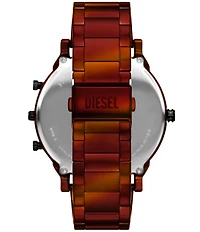 Diesel Men's Mr. Daddy Slim Quartz Three Hand Red Stainless Steel Bracelet Watch