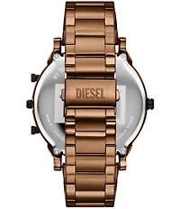 Diesel Men's Mr. Daddy Slim Three-Hand Date Brown Tone Stainless Steel Bracelet Watch