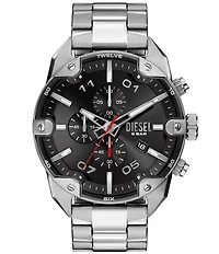 Diesel Men's Spiked Chronograph Stainless Steel Bracelet Watch