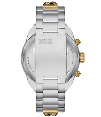 Diesel Men's Spiked Chronograph Two-Tone Braided Stainless Steel Bracelet Watch