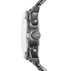 Diesel Men's Spiked Quartz Chronograph Stainless Steel Bracelet Watch