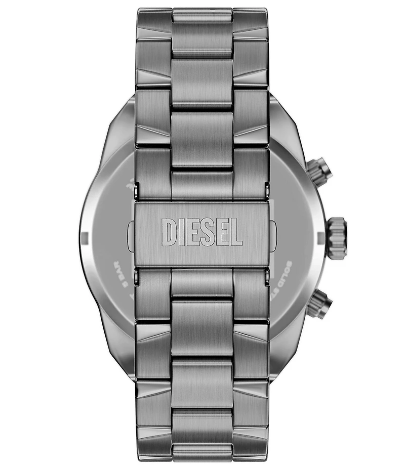 Diesel Men's Spiked Quartz Chronograph Gunmetal Tone Stainless Steel Bracelet Watch