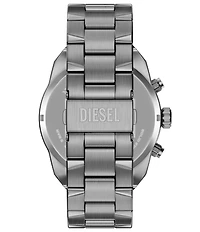 Diesel Men's Spiked Quartz Chronograph Gunmetal Tone Stainless Steel Bracelet Watch