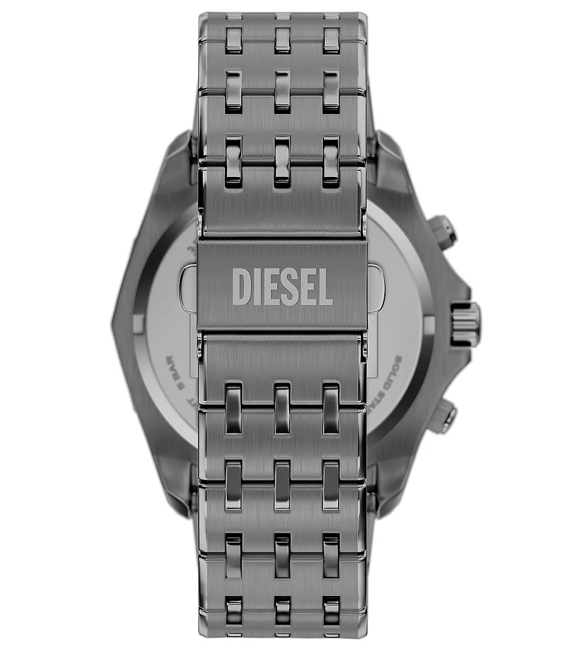 Diesel Men's Stinger Chronograph Gunmetal Stainless Steel Bracelet Watch