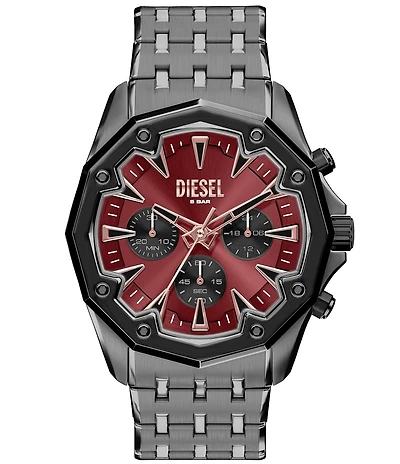 Diesel Men's Stinger Chronograph Gunmetal Tone Stainless Steel Bracelet Watch