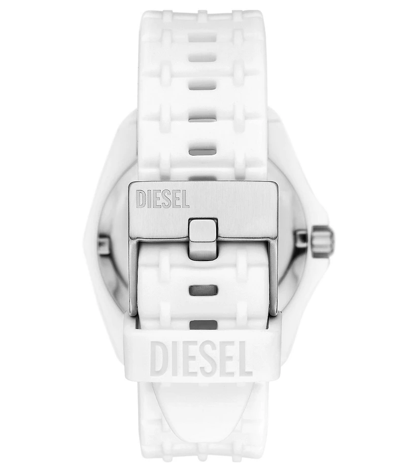 Diesel Men's Stinger Three-Hand Black Silicone Strap Watch