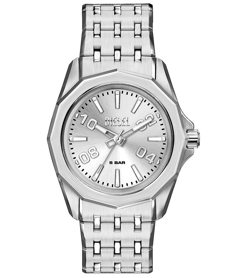 Diesel Men's Stinger Three Hand Stainless Steel Bracelet Watch