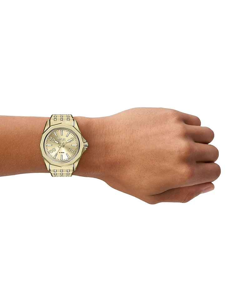 Diesel Men's Stinger Three Hand Stainless Steel Bracelet Watch