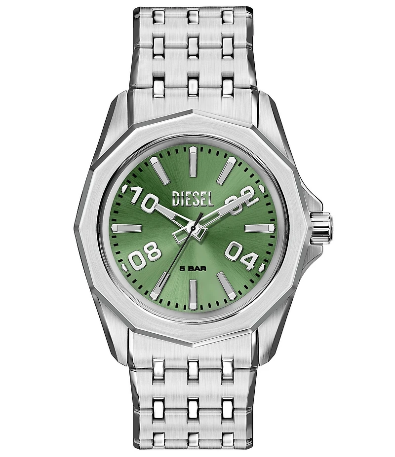 Diesel Men's Stinger Three Hand Stainless Steel Bracelet Watch
