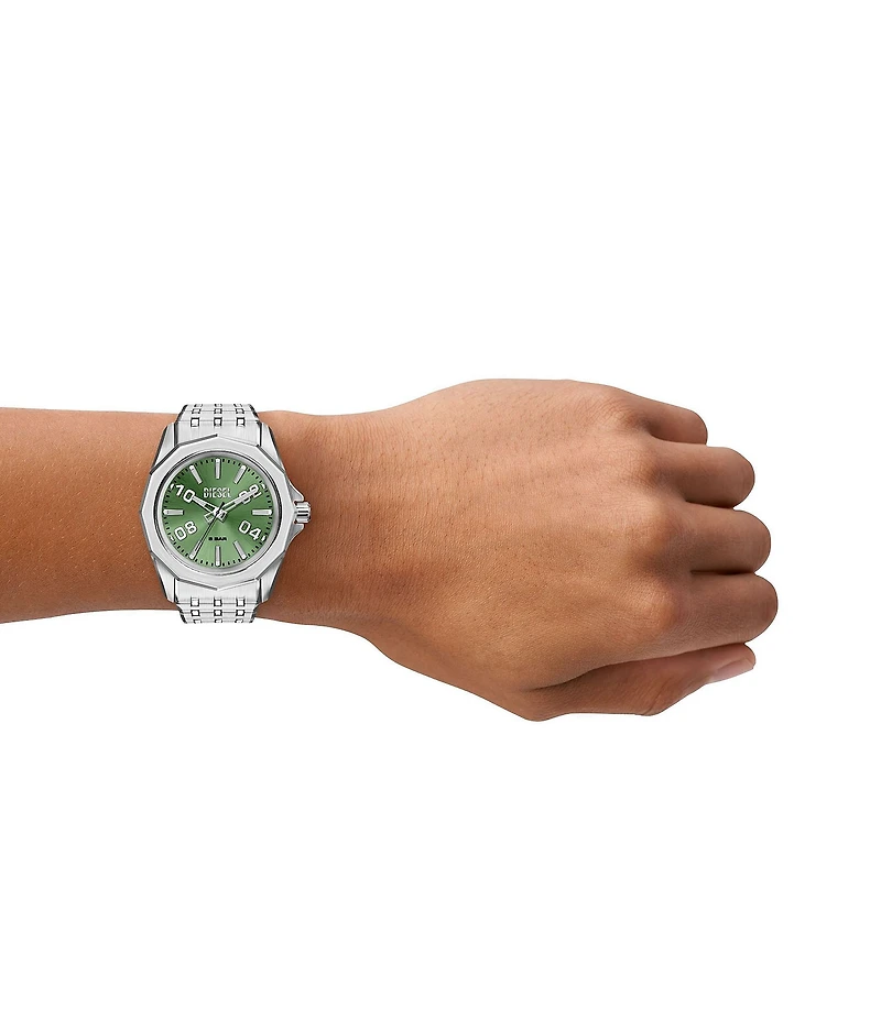Diesel Men's Stinger Three Hand Stainless Steel Bracelet Watch