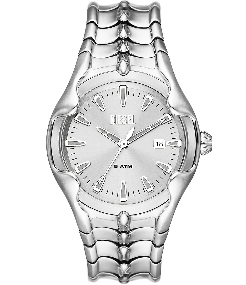 Diesel Men's Vert Three-Hand Date Stainless Steel Bracelet Watch
