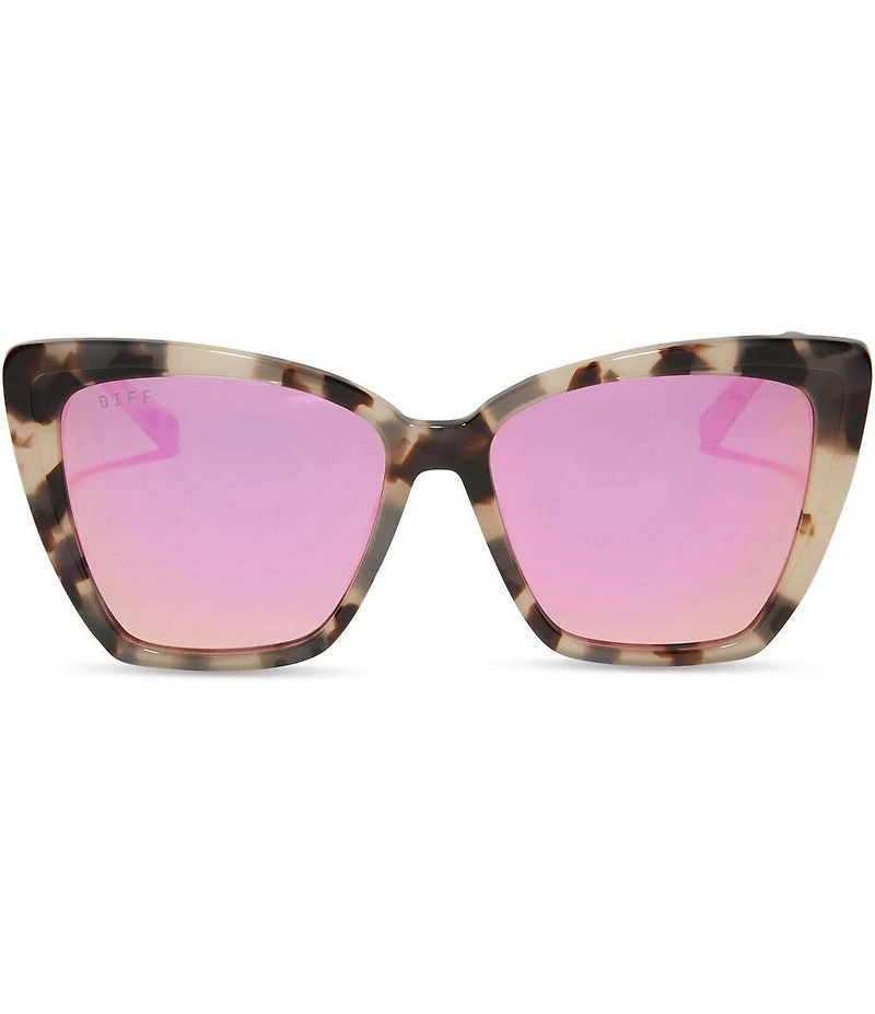 DIFF Eyewear Becky II Tortoise Polarized Cat Eye Sunglasses