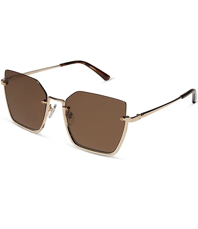 DIFF Eyewear Analise 55.5mm Cat Eye Polarized Statement Sunglasses